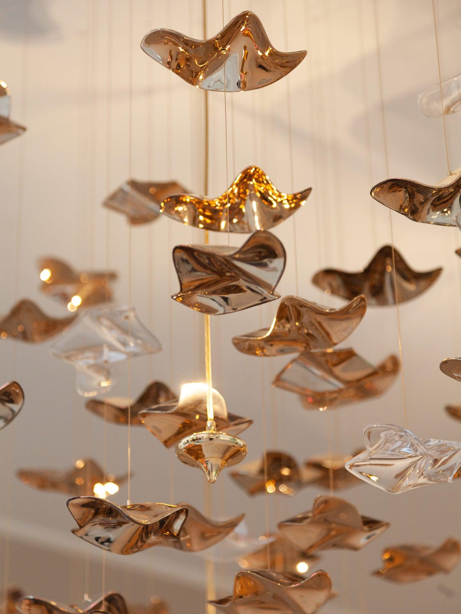 Cezorisra Luxury Brass Linear Chandelier - Lamp Outdoor