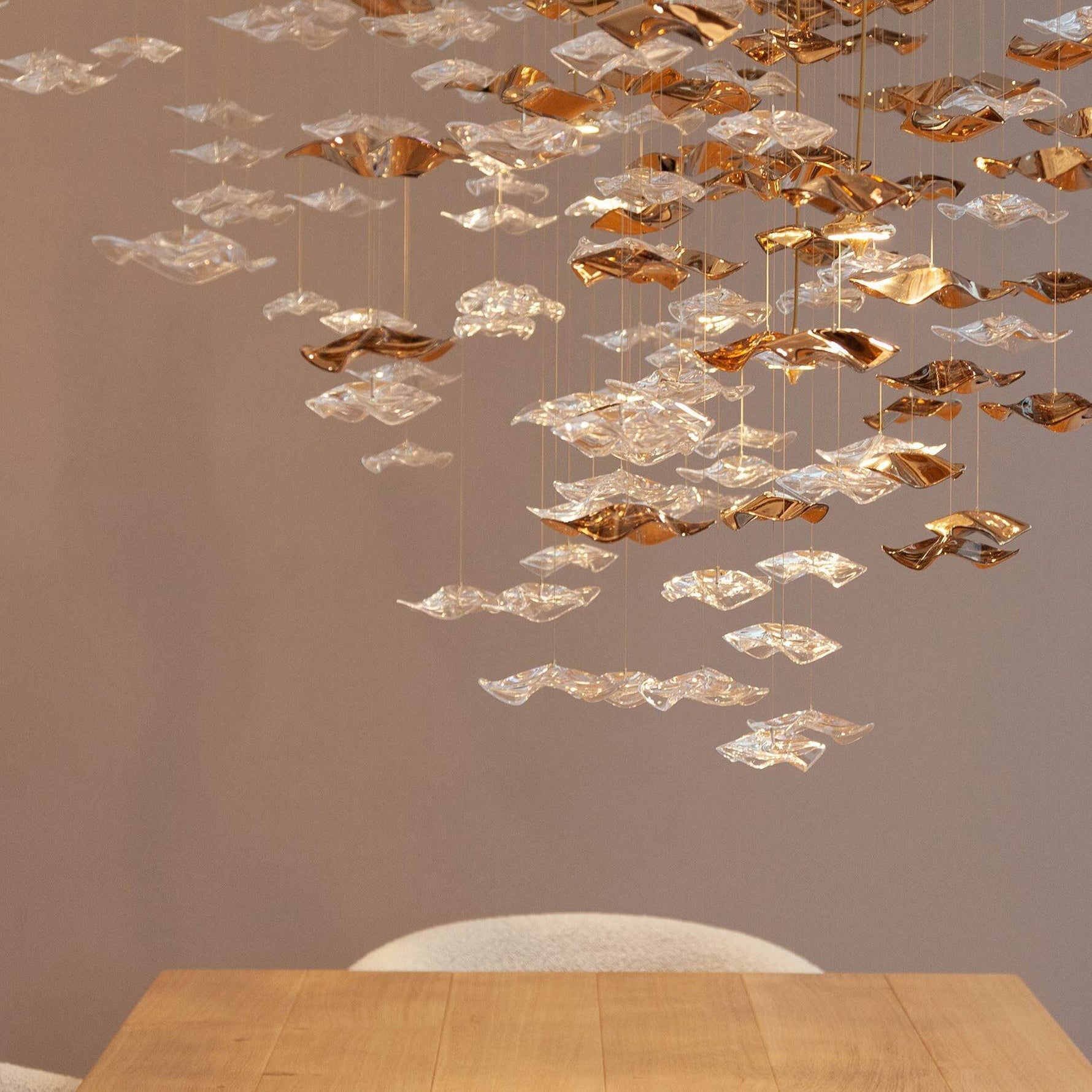 Vecarisra Luxury Tidal Art Glass Pendants Lamp - Lamp Outdoor
