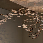 Nephele Crystal Leaf Chandelier - Lamp Outdoor