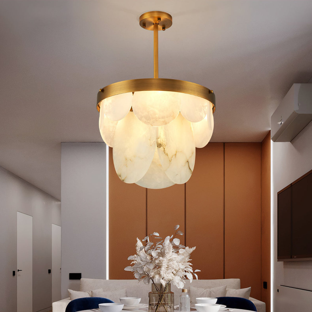 Sasha Modern Alabaster Chandelier
