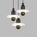 Orion Brushed Brass Alabaster Pendant Light - Lamp Outdoor