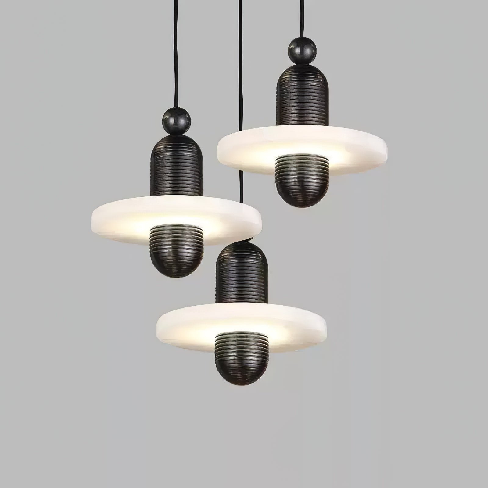 Orion Brushed Brass Alabaster Pendant Light - Lamp Outdoor