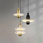 Orion Brushed Brass Alabaster Pendant Light - Lamp Outdoor