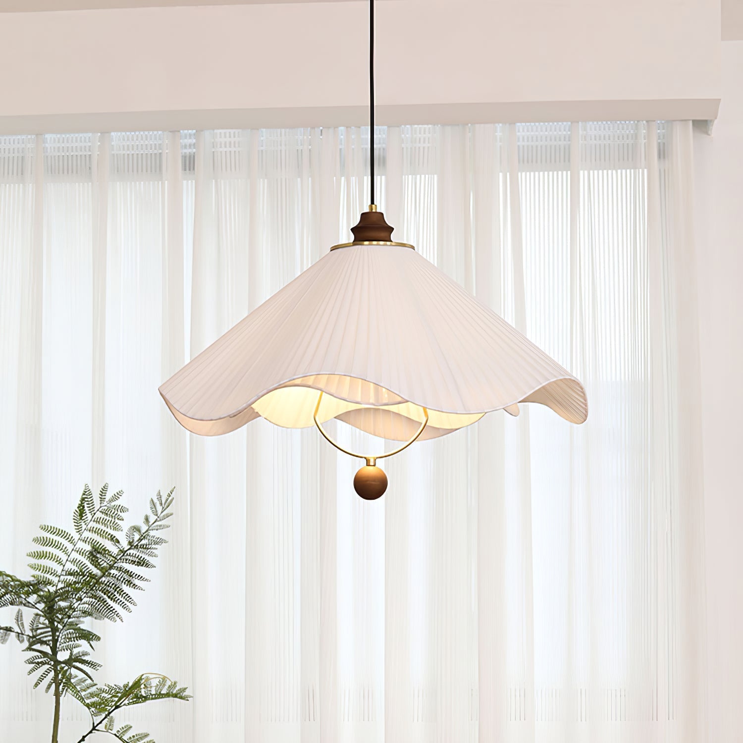 Scallop Edge Pendant Light - Lamp Outdoor