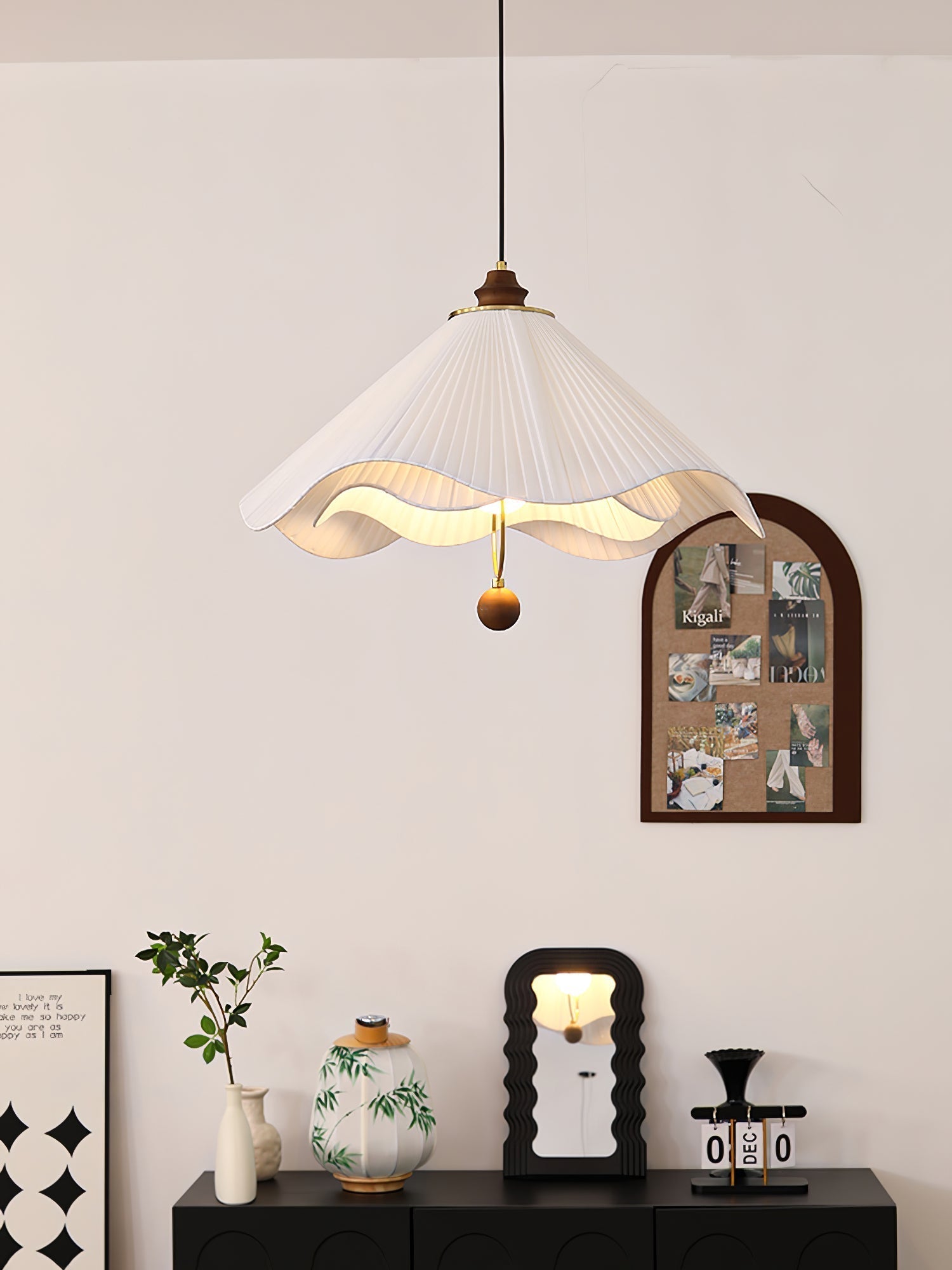 Scallop Edge Pendant Light - Lamp Outdoor