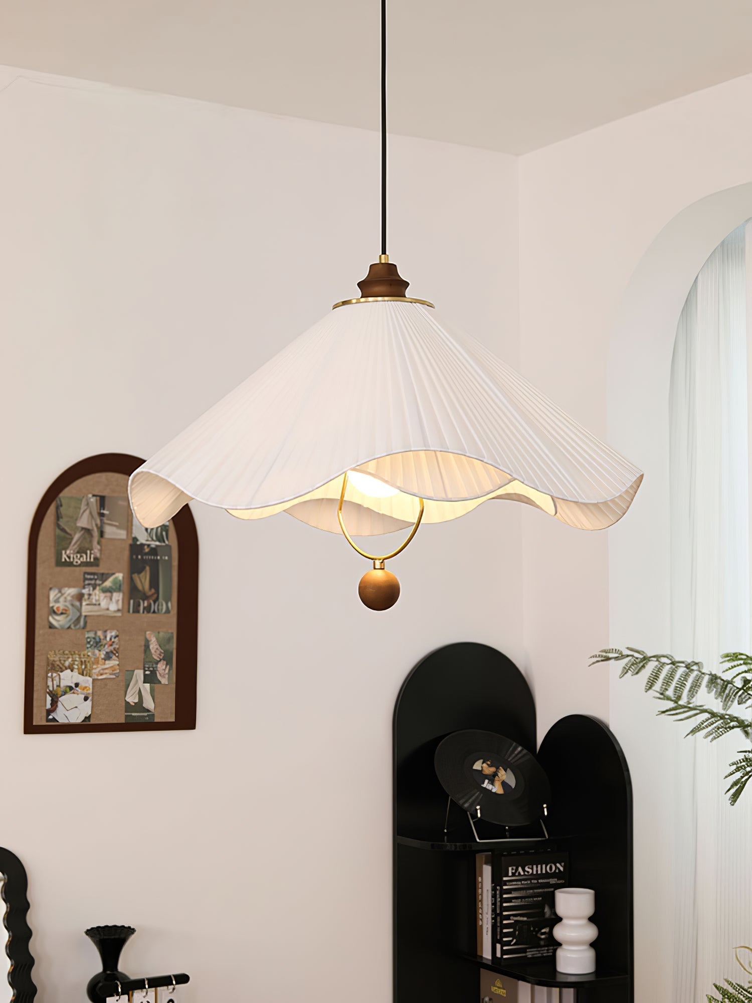Scallop Edge Pendant Light - Lamp Outdoor