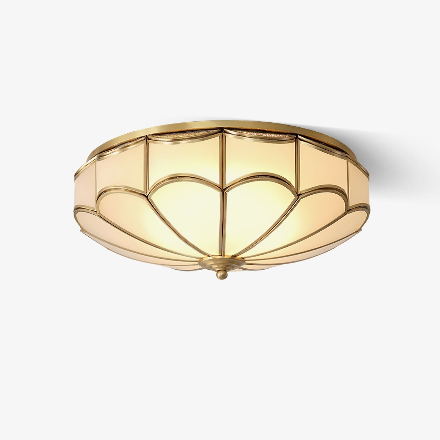 Scalloped Flush Ceiling Light - Lamp Outdoor