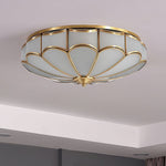 Scalloped Flush Ceiling Light - Lamp Outdoor