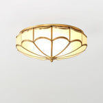Scalloped Flush Ceiling Light - Lamp Outdoor