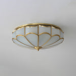 Scalloped Flush Ceiling Light - Lamp Outdoor