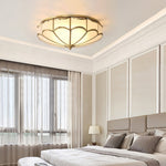 Scalloped Flush Ceiling Light - Lamp Outdoor