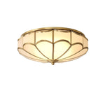 Scalloped Flush Ceiling Light - Lamp Outdoor