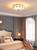Scalloped Flush Ceiling Light - Lamp Outdoor
