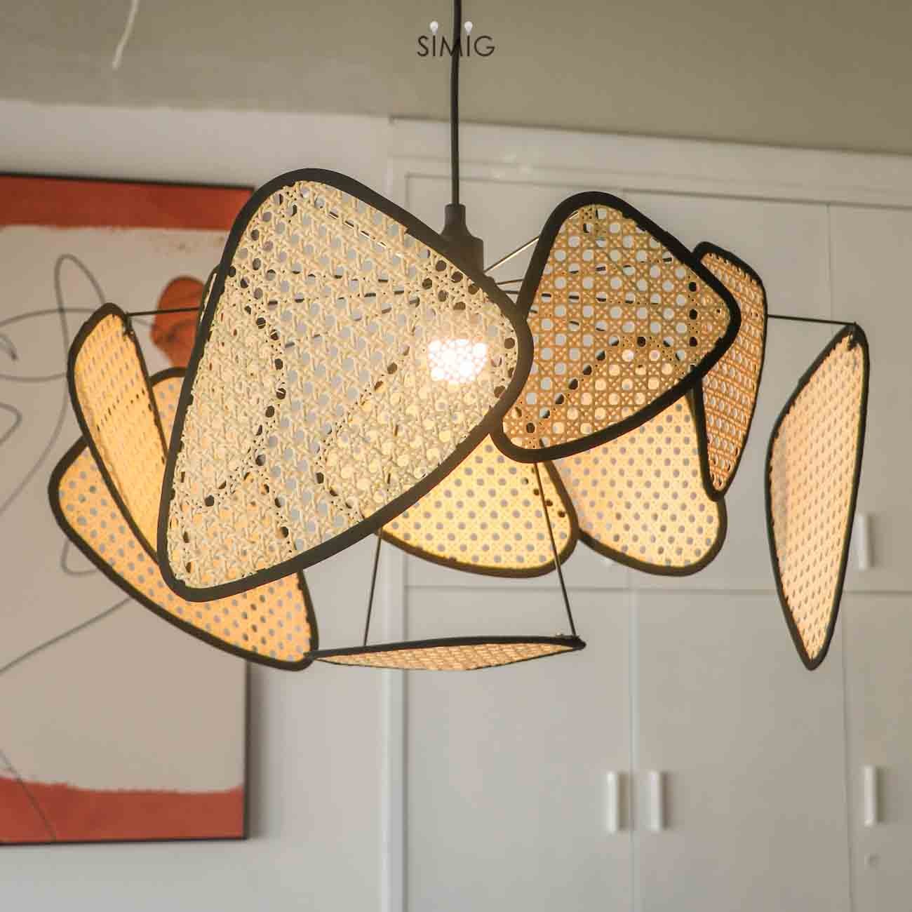 Screen Farmhouse Bamboo Chandelier