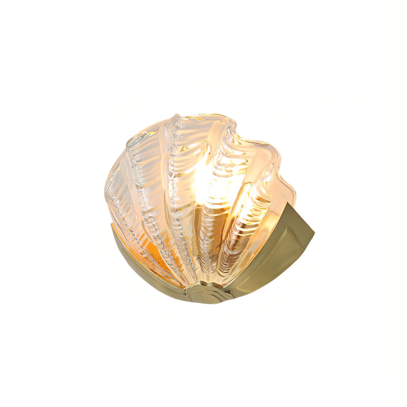 Seashell Contemporary Glass Wall Light