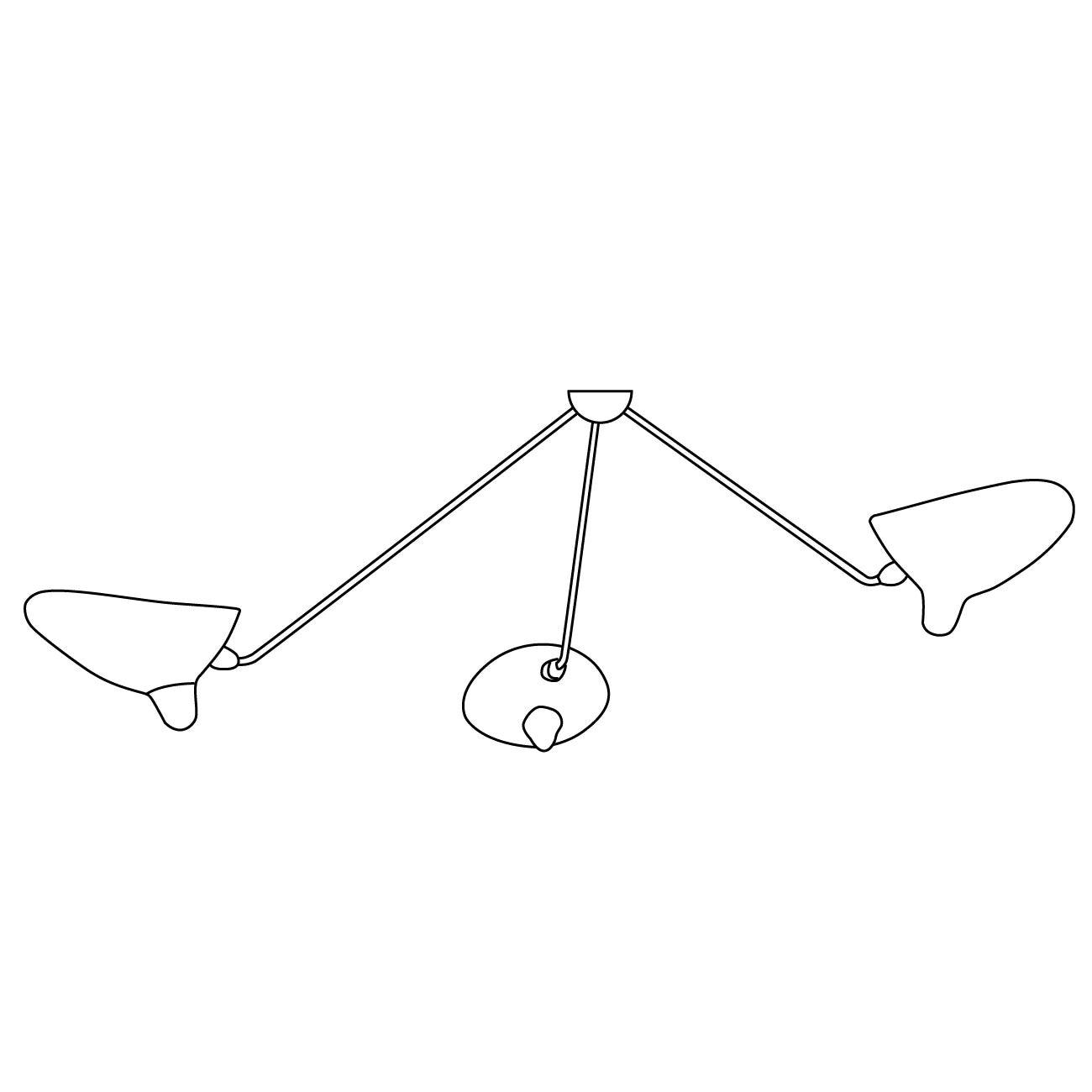 Serge Mouille Ceiling Lamp B - Lamp Outdoor