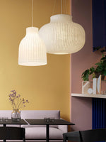 Lumina Silk Ribbed Pendant Light - Lamp Outdoor