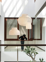 Lumina Silk Ribbed Pendant Light - Lamp Outdoor