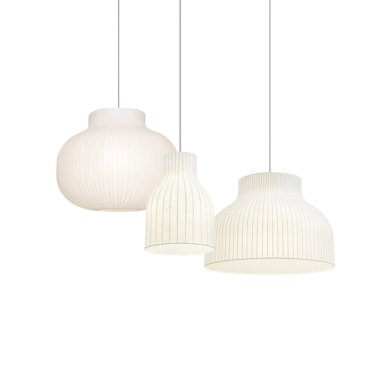 Lumina Silk Ribbed Pendant Light - Lamp Outdoor