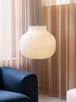 Lumina Silk Ribbed Pendant Light - Lamp Outdoor