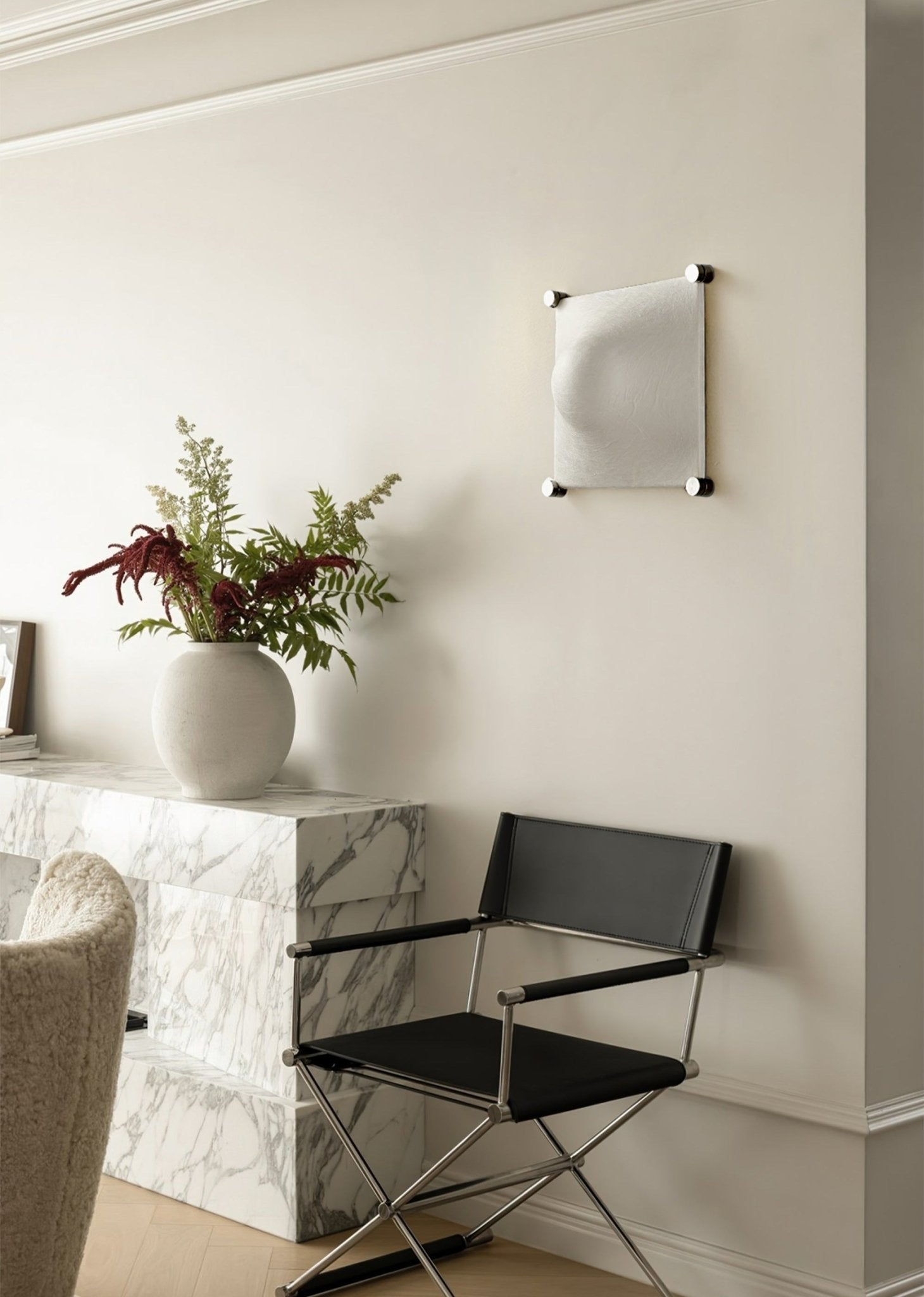 Panel Rustic Silk Wall Light - Lamp Outdoor