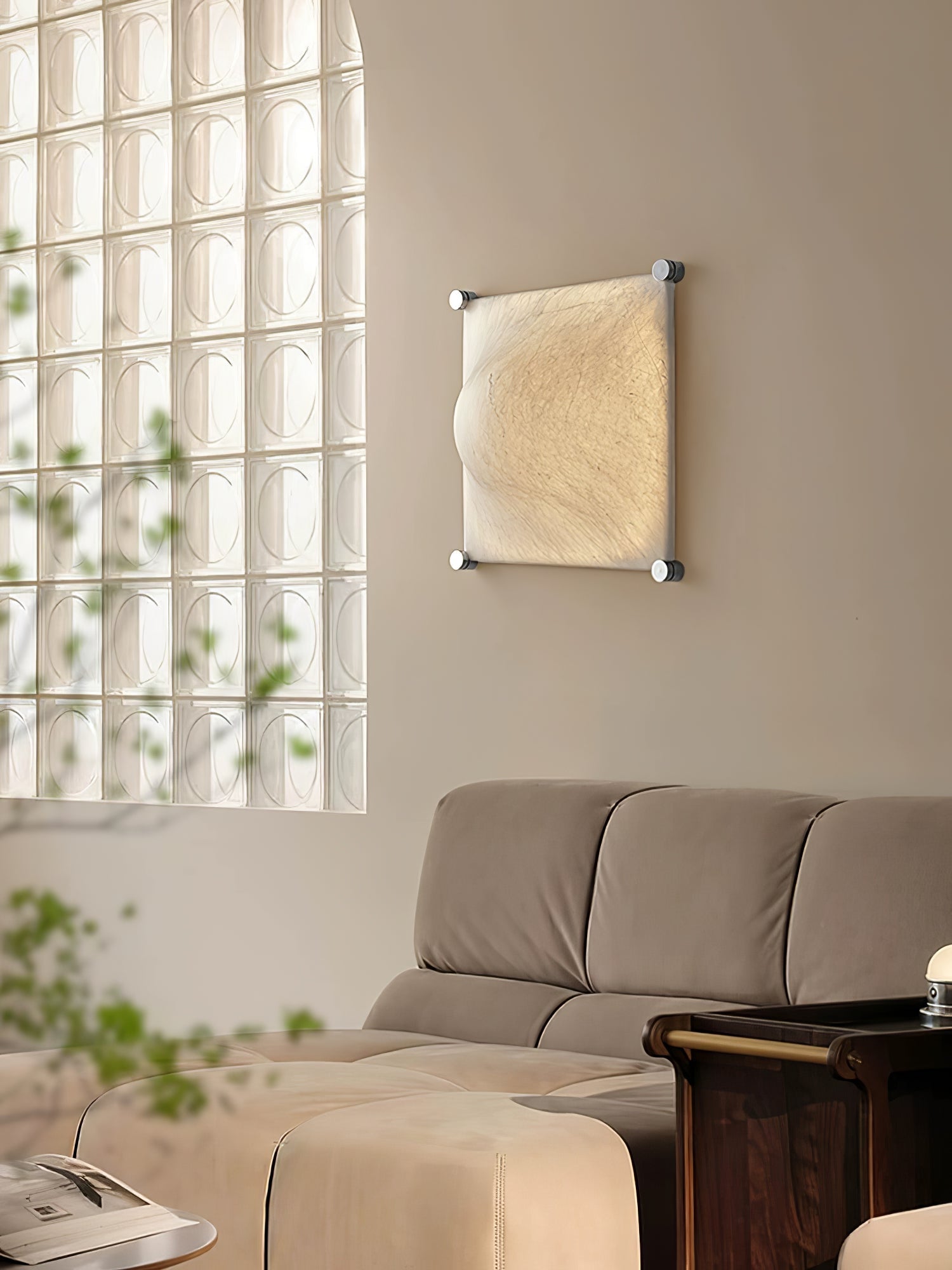 Panel Rustic Silk Wall Light - Lamp Outdoor
