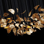 Cesilila Iridescent Metal Leaf Pendant Light - Lamp Outdoor