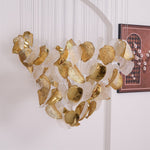 Cesilila Iridescent Metal Leaf Pendant Light - Lamp Outdoor