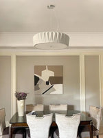 Vaeliora Ribbed Ceramic Pendant Light - Lamp Outdoor