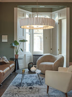 Vaeliora Ribbed Ceramic Pendant Light - Lamp Outdoor