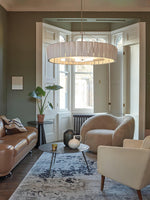 Vaeliora Ribbed Ceramic Pendant Light - Lamp Outdoor