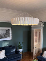 Vaeliora Ribbed Ceramic Pendant Light - Lamp Outdoor