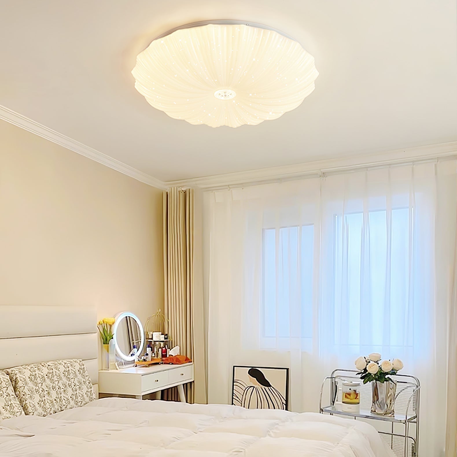 Acrylic Shell Round Ceiling Lamp - Lamp Outdoor