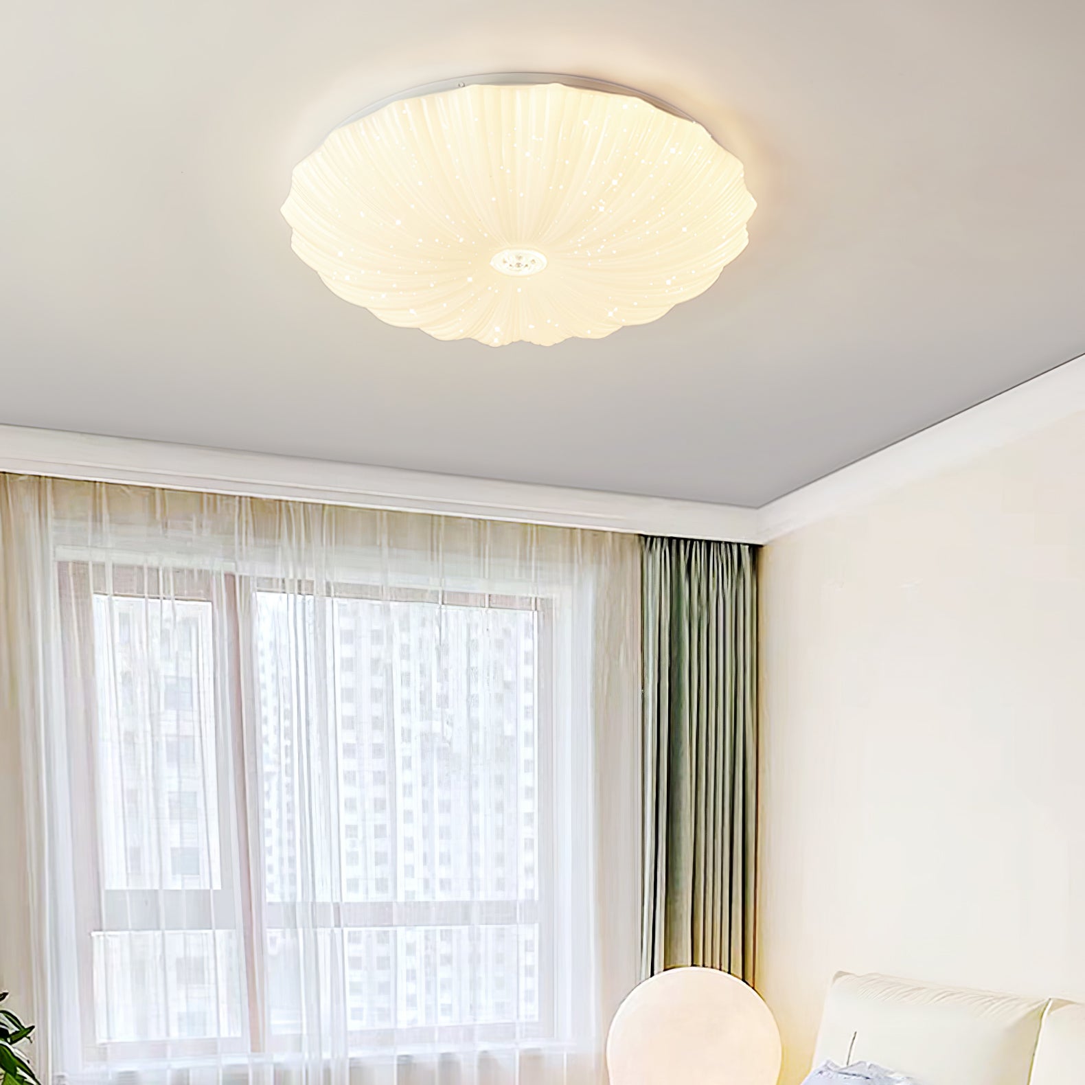 Acrylic Shell Round Ceiling Lamp - Lamp Outdoor