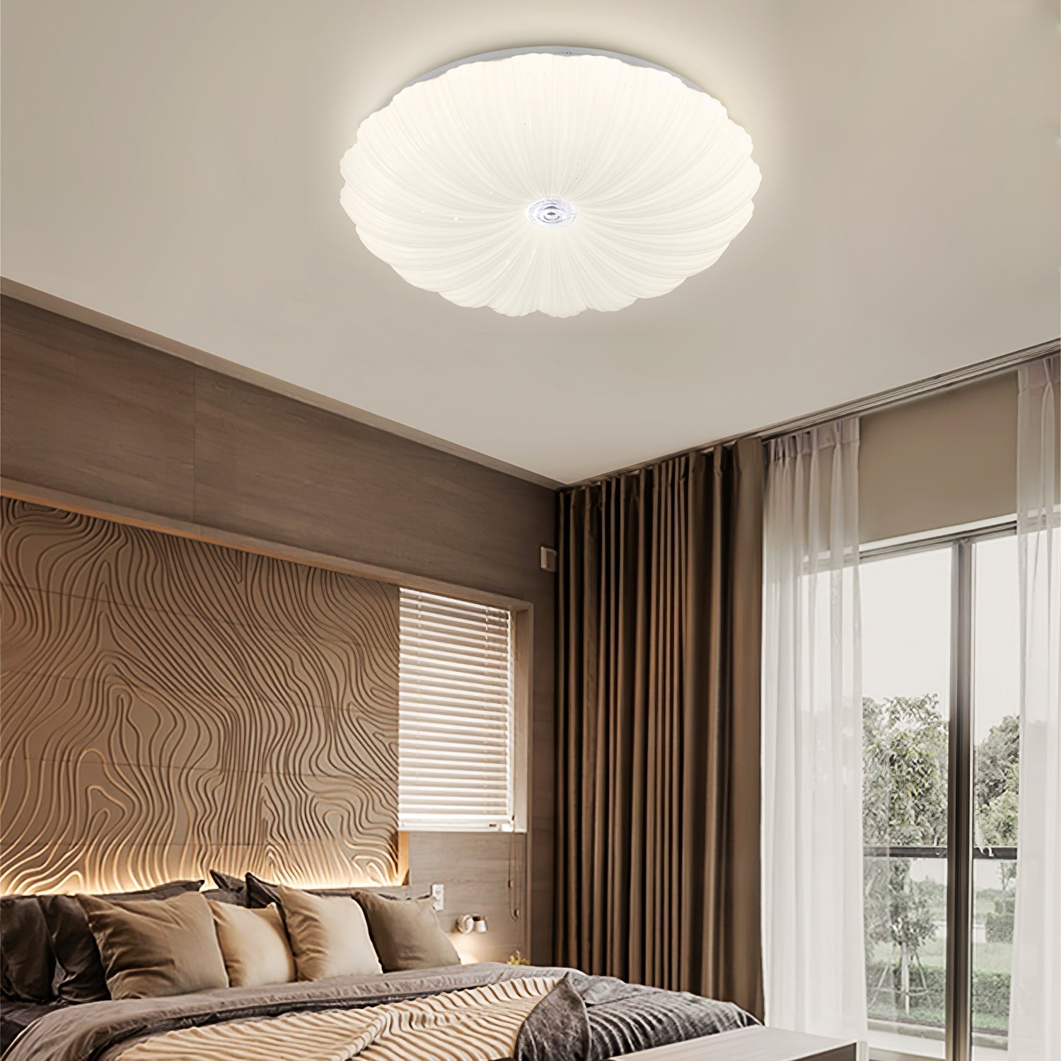 Acrylic Shell Round Ceiling Lamp - Lamp Outdoor