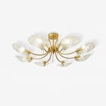 Lumara Petal Glass Brass Chandelier - Lamp Outdoor