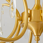 Lumara Petal Glass Brass Chandelier - Lamp Outdoor