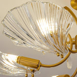 Lumara Petal Glass Brass Chandelier - Lamp Outdoor
