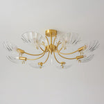 Lumara Petal Glass Brass Chandelier - Lamp Outdoor