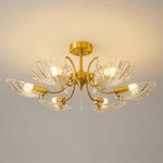 Lumara Petal Glass Brass Chandelier - Lamp Outdoor