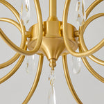 Lumara Petal Glass Brass Chandelier - Lamp Outdoor