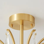Lumara Petal Glass Brass Chandelier - Lamp Outdoor