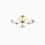 Lumara Petal Glass Brass Chandelier - Lamp Outdoor