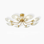 Lumara Petal Glass Brass Chandelier - Lamp Outdoor