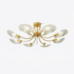 Lumara Petal Glass Brass Chandelier - Lamp Outdoor