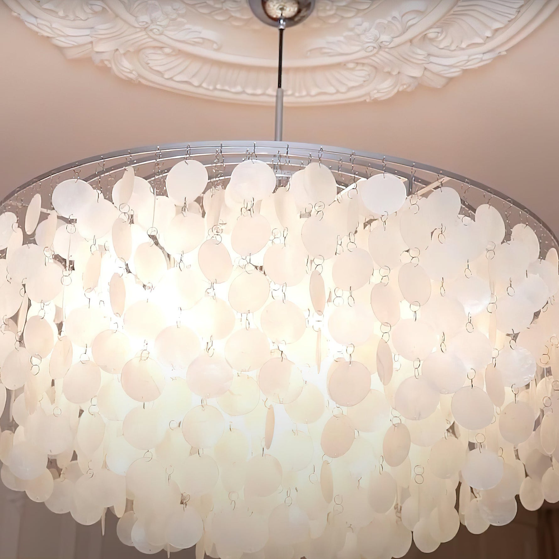 Round Shell Chandelier - Lamp Outdoor