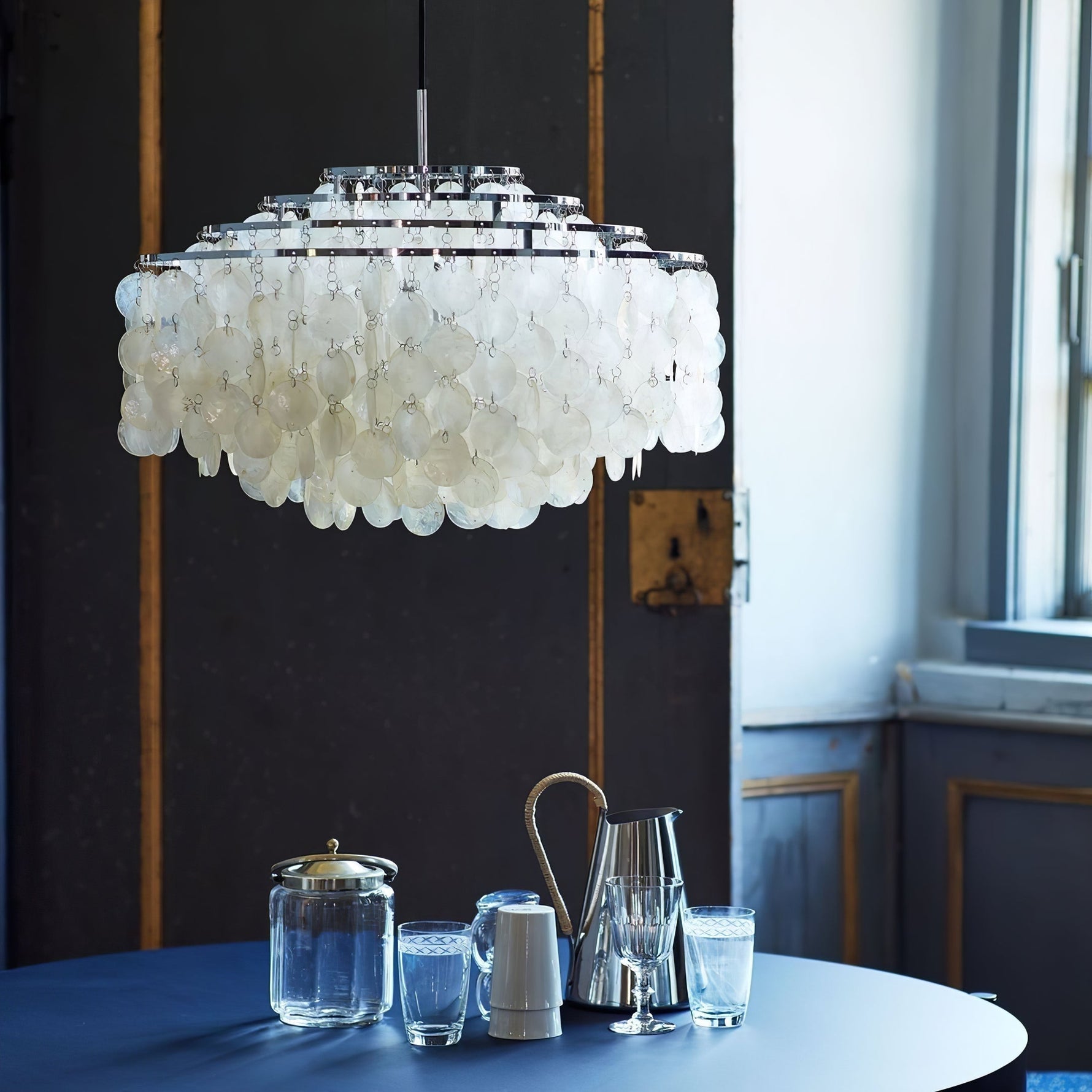 Round Shell Chandelier - Lamp Outdoor
