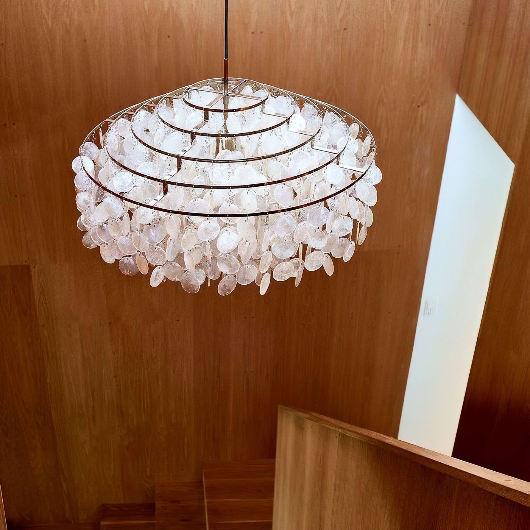 Round Shell Chandelier - Lamp Outdoor