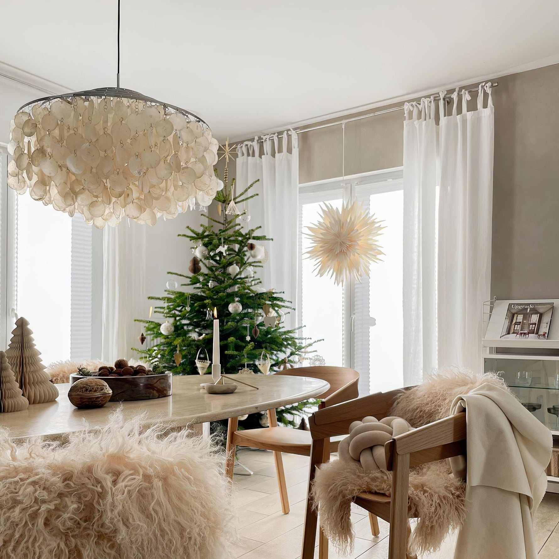 Round Shell Chandelier - Lamp Outdoor