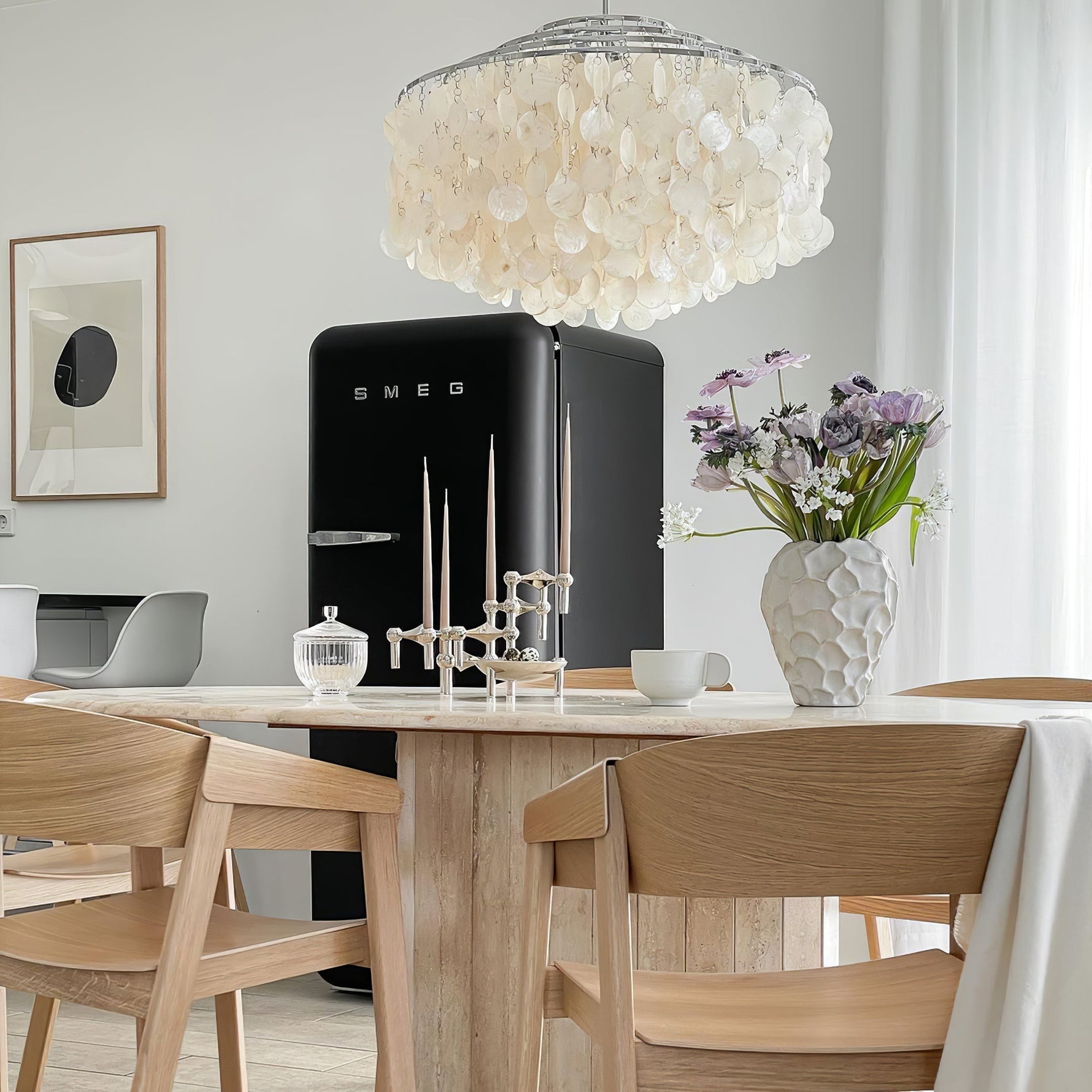 Round Shell Chandelier - Lamp Outdoor